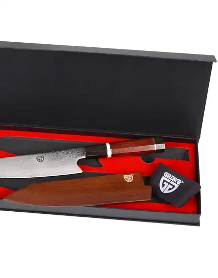 Gräwe Damaskus kokkekniv 20,7cm (67 lag)
