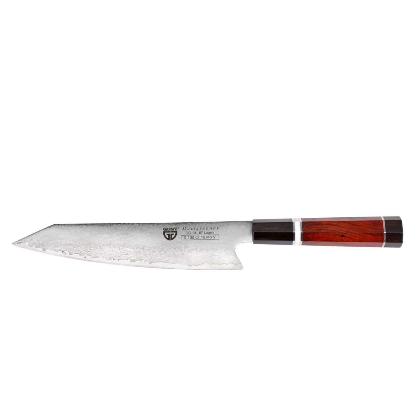 Gräwe Damaskus kokkekniv 20,7cm (67 lag)